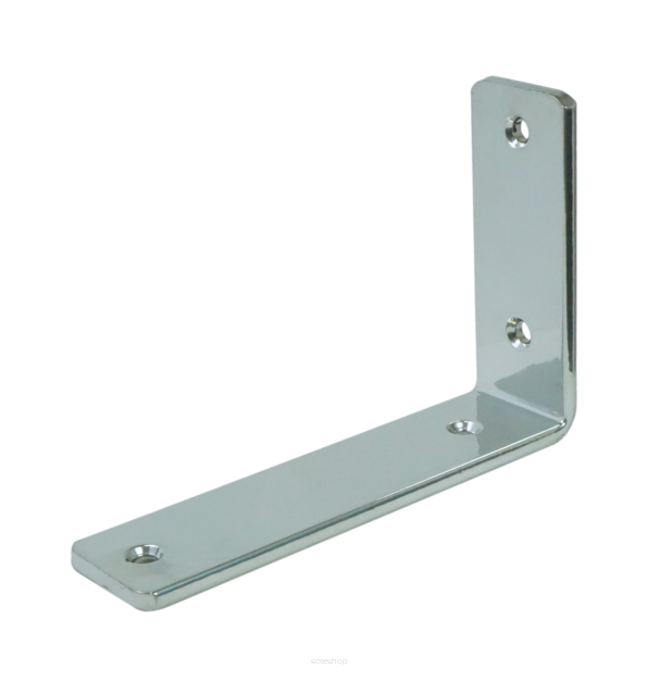 Modern silver LOFT bracket for wall shelf L 150 x 100 x 38 mm