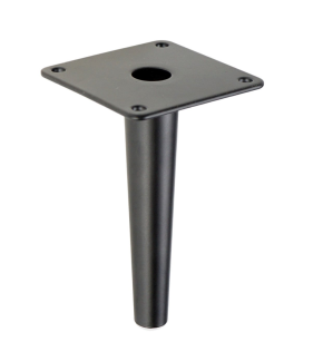 Metal cone design furniture leg with mounting plate