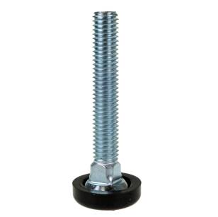 Adjustable foot M8 x 50 mm, round base