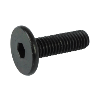 M6 X 20 mm connector bolt, black