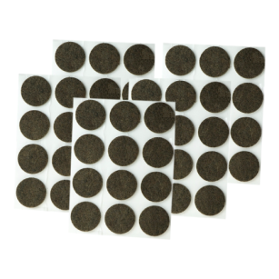 Brown adhesive felt under furniture, felt pads fi 26 mm (1008 pcs.)