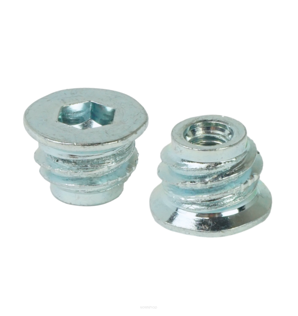 M4 X 8 mm threaded inserts