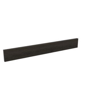 Wall strip for hooks or hangers, 625 x 80 x 18 mm, black lacquer