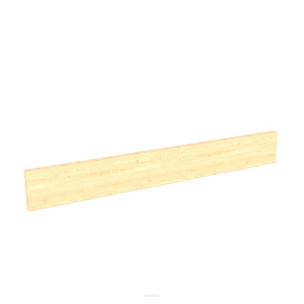 Wall strip for hooks or hangers 625 x 80 x 18 mm, clear varnish finish