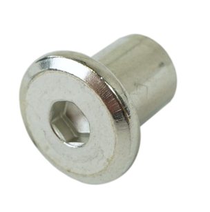 M8 x 12 mm, stainless steel sleeve nuts with flat head