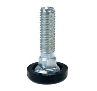 Adjustable foot M8 x 30 mm, round base