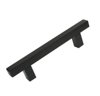  Furniture handle RECT, 96 mm, black