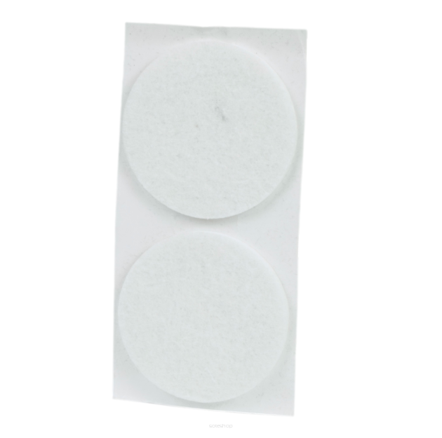 White adhesive felt under furniture, felt pads fi 50 (2 pcs.)