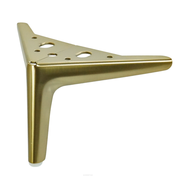 Furniture leg type V, 12 CM, antique gold