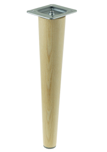 18  inch, Warnished tapered wooden furniture leg