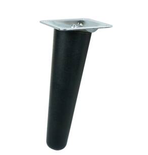 UNIQ 5 Inch, Tapered wooden inclined  furniture black leg