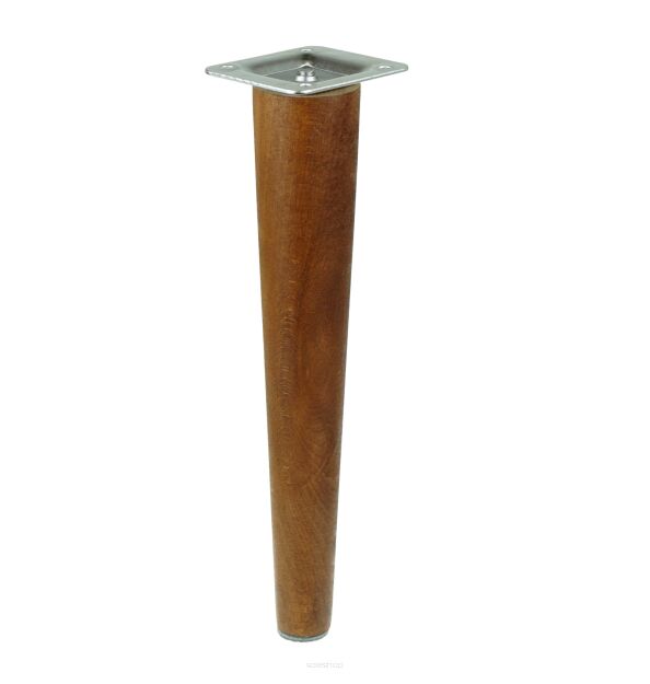 14 inch, Wallnut tapered wooden furniture leg