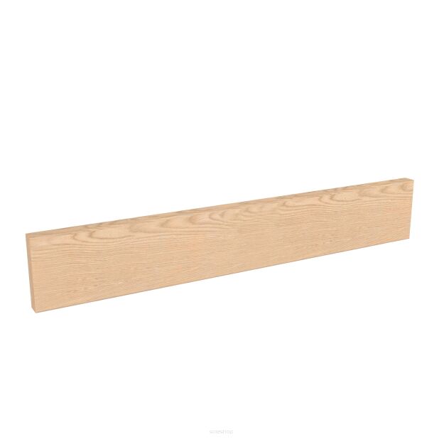 Wall strip for hooks or hangers, 500 x 80 x 18 mm, clear varnish