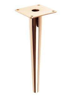 Metal cone design furniture leg with mounting plate