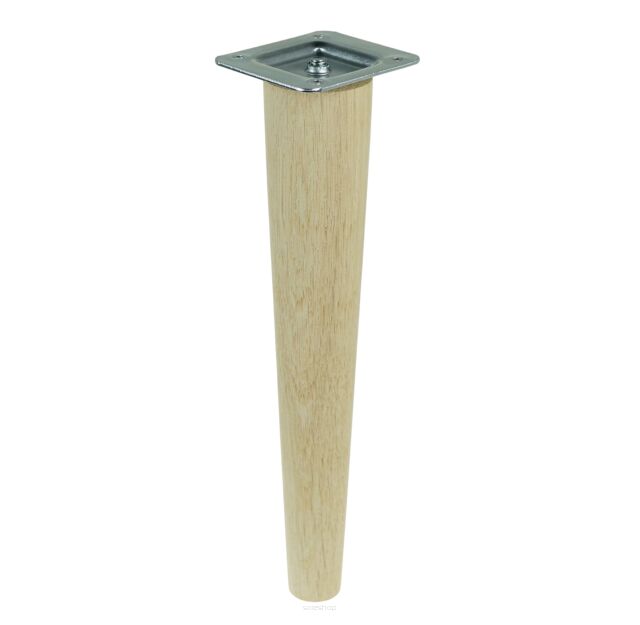 18 inch, Oak tapered wooden unfinished furniture leg