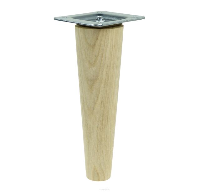 6 inch, Oak tapered wooden unfinished furniture leg
