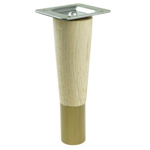 10 inch, Oak Wooden furniture legs with antico overlay