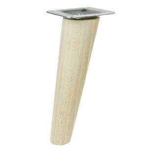 8 Inch tapered wooden inclined unfinished furniture leg