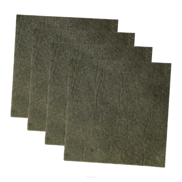 Brown adhesive felt under furniture, felt pads 100 x 100 mm (4 pcs.)