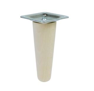 UNIQ 3 Inch, Tapered wooden unfinished furniture leg