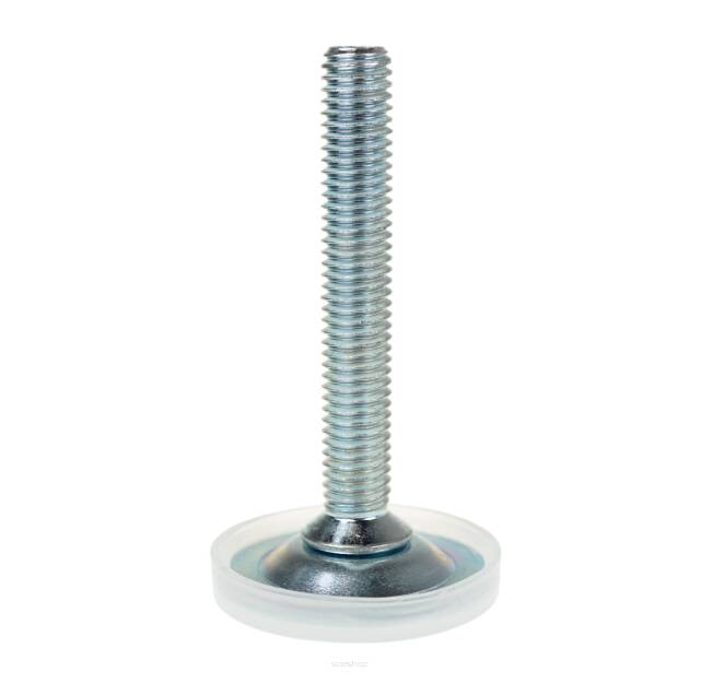 Adjustable foot M8 x 60 mm, round base