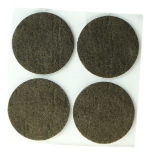 Brown adhesive felt under furniture, felt pads fi 45 (4 pcs.)