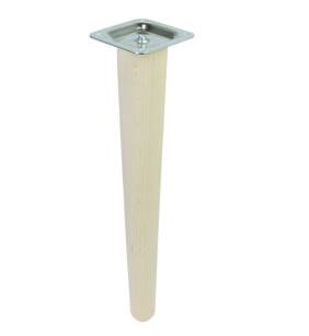 UNIQ 12 Inch, Tapered wooden unfinished furniture leg