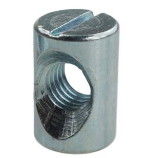 M6 X 13 mm slotted cross barrel nut