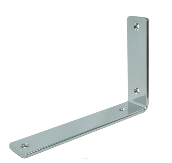 Modern silver LOFT bracket for wall shelf L 200 x 130 x 38 mm