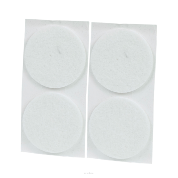 White adhesive felt under furniture, felt pads fi 50 (4 pcs.)