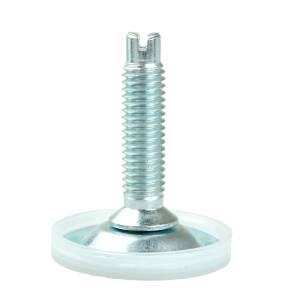 Adjustable foot M8 x 90 mm, round base