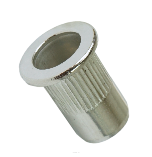 Stainless steel threaded insert M6 x 15 MM, serrated with flange