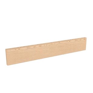 Wall strip for hooks or hangers, 500 x 80 x 18 mm, clear lacquer finish