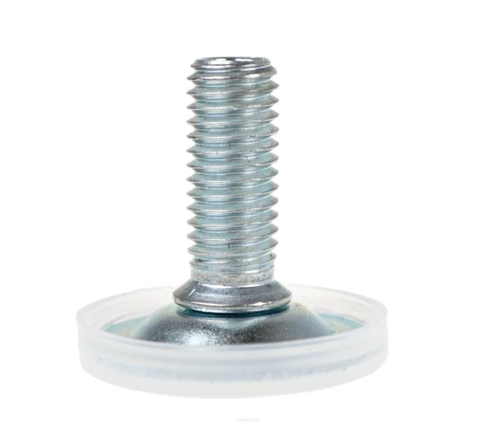 Adjustable foot M10 x 40 mm, round base