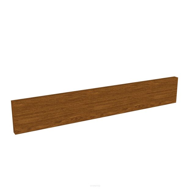 Wall strip for hooks or hangers, 500 x 80 x 18 mm, walnut finish