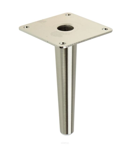 Metal cone design furniture leg with mounting plate