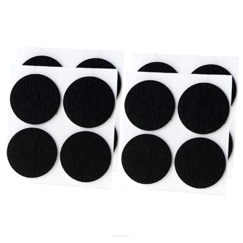 Black adhesive felt under furniture, felt pads fi 45 (16 pcs.)