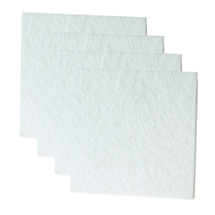 White adhesive felt under furniture, felt pads 100 x 100 mm (4 pcs.)