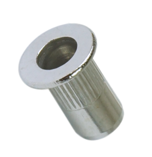 Stainless steel threaded insert M4 x 11.5 MM, serrated with flange