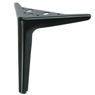 Metal furniture leg spike type V 18 CM black matt