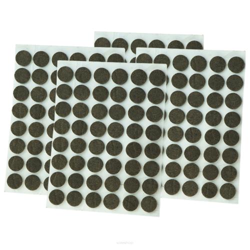 Brown adhesive felt under furniture, felt pads fi 12 mm (10.080 pcs.)