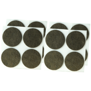 Brown adhesive felt under furniture, felt pads fi 45 (16 pcs.)