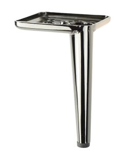 Metal Heel design  furniture leg with mounting plate