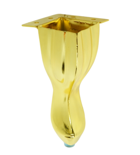 Modern furniture leg, Glamour type, 14.5 cm, gold