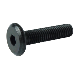 Metric screw with a cylindrical head M8 x 35 mm, black zinc plated