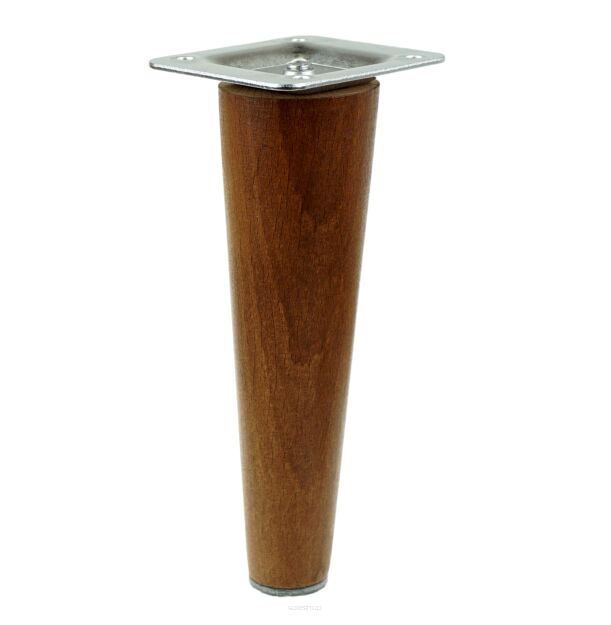 10 inch, Wallnut tapered wooden furniture leg