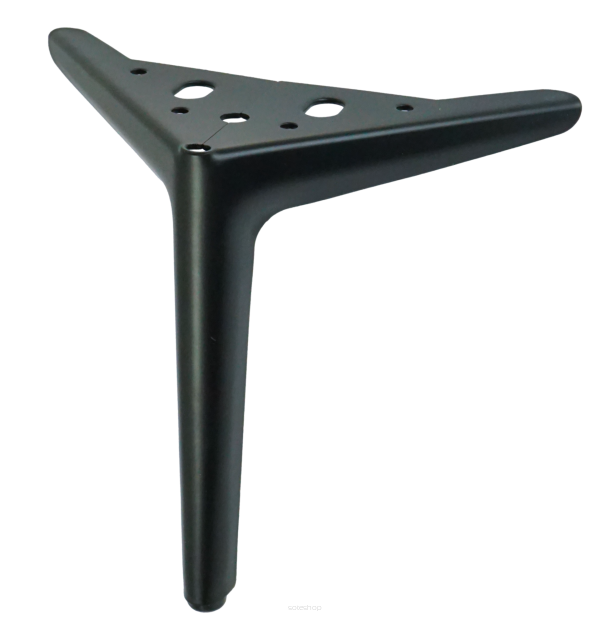 Furniture leg spike type V 18 CM black matte