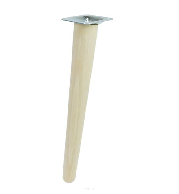 UNIQ 12 Inch, Tapered wooden inclined unfinished furniture leg