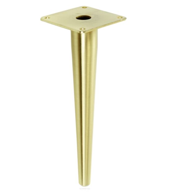 Metal cone design furniture leg with mounting plate