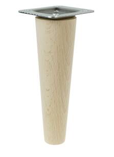 6 Inch tapered wooden unfinished furniture leg